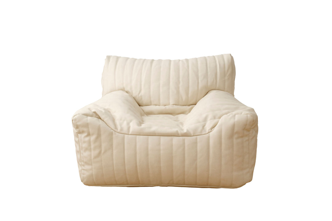 Child-friendly seating Ivory beanbag chairs for kids Neutral color beanbag loungers for children Stylish seating options for kids Soft and comfortable beanbag chairs for children Affordable kids' furniture Fun and functional seating solutions for kids' rooms Indoor and outdoor beanbag chairs for kids Easy-to-clean beanbag chairs for kids Portable and lightweight beanbag chairs for kids Kids' beanbag chairs with removable covers.